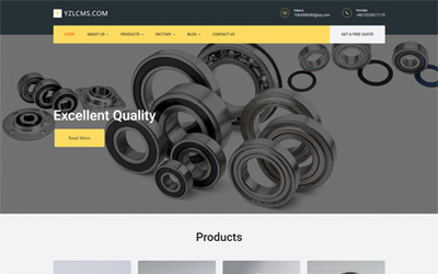 進(jìn)口滑動(dòng)滾動(dòng)軸承生產(chǎn)工廠自適應(yīng)響應(yīng)式網(wǎng)頁制作模板